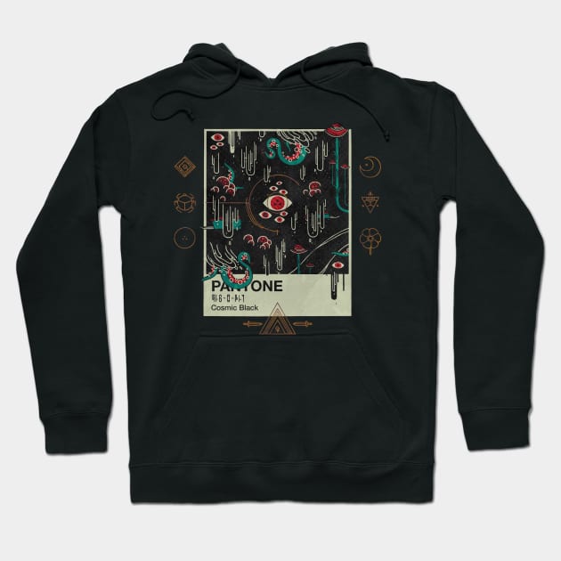 Cosmic Black Hoodie by againstbound